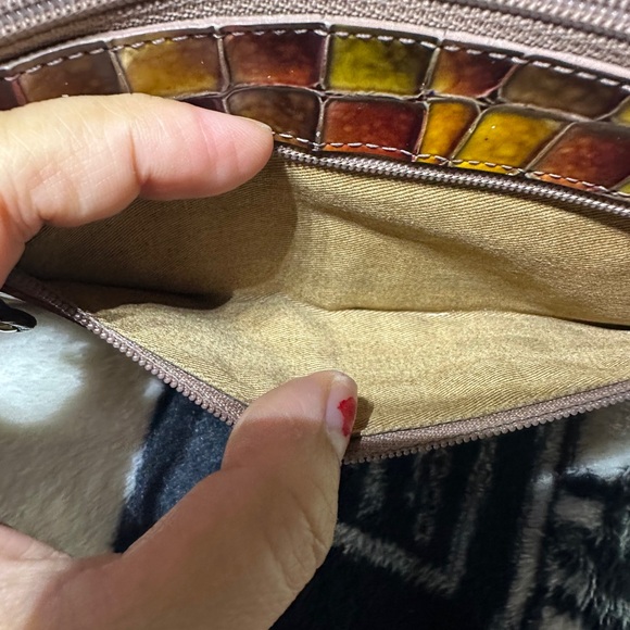 Multicolor Crocodile Pattern Wallet - Picture 11 of 12